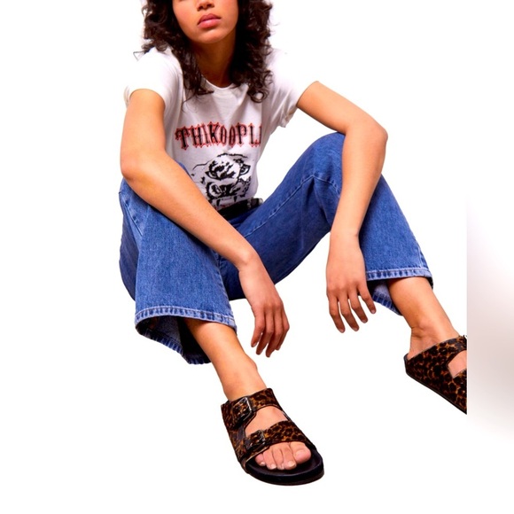 The Kooples Leopard Print Sandals Size 39 - Picture 1 of 8